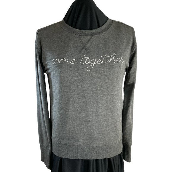 C&C California Come Together Ultra Soft Comfy Gray Sweatshirt Sz M Lightweight - Picture 2 of 15